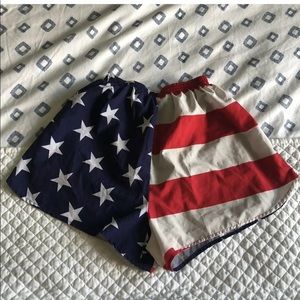 Vintage American Flag Running Shorts in sport